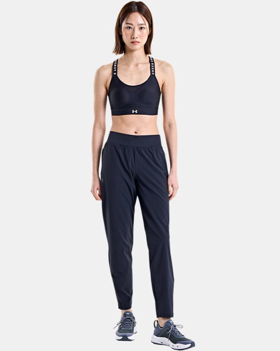 Women's UA OutRun The Storm Pants in Black image number 2